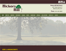 Tablet Screenshot of hickoryhillgolfcourse.com